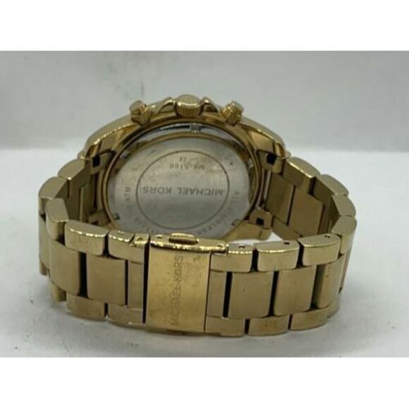Michael Kors MK5166 Women's Watch Gold Stainless Steel Analog Quartz 39mm D938 - Picture 9 of 9